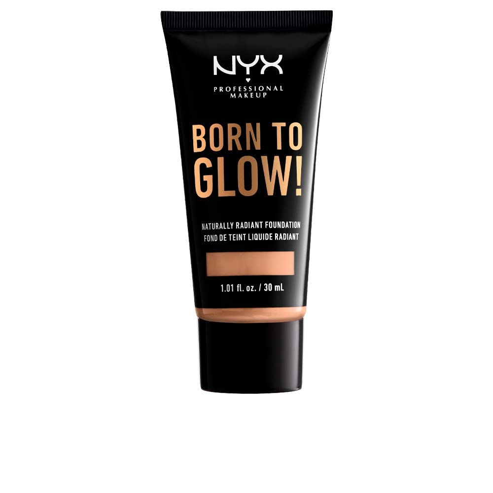 NYX PROFESSIONAL MAKEUP Born To Glow Naturally Radiant Foundation, Medium Coverage - Natural
