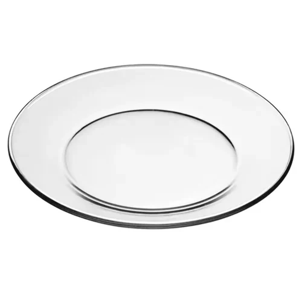 Libbey Crisa Moderno Dinner Plate, 10-1/2-Inch, Box of 12, Clear