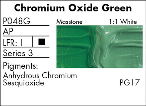 Grumbacher Pre-Tested Oil Paint, 37ml/1.25 Ounce, Chrome Oxide Green (Opaque) (P048G)