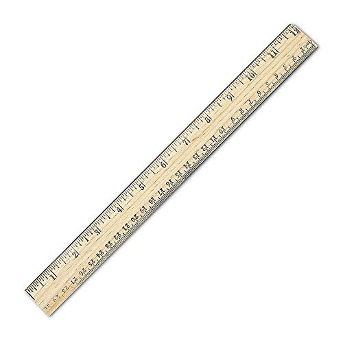 Westcott School Ruler with 16ths and Metric, 12-Inch (10377)