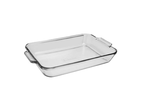 Anchor Hocking 4.8 Quart Rectangular Glass Baking Dish (1 piece, tempered tough, dishwasher safe)