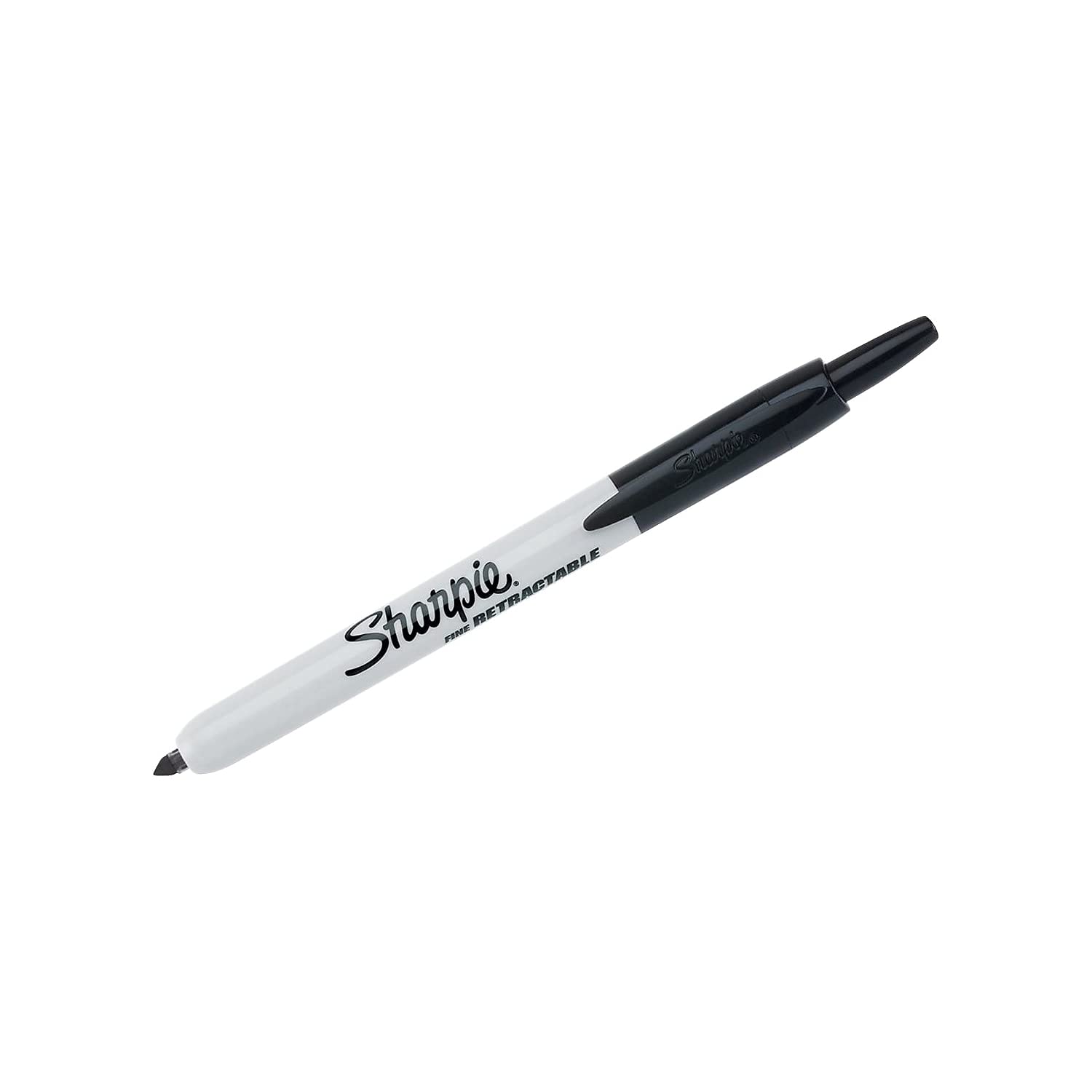 Sharpie Retractable Fine Point Permanent Markers, Black Color, 2-Units per Pack (1-Pack) Model 32724
