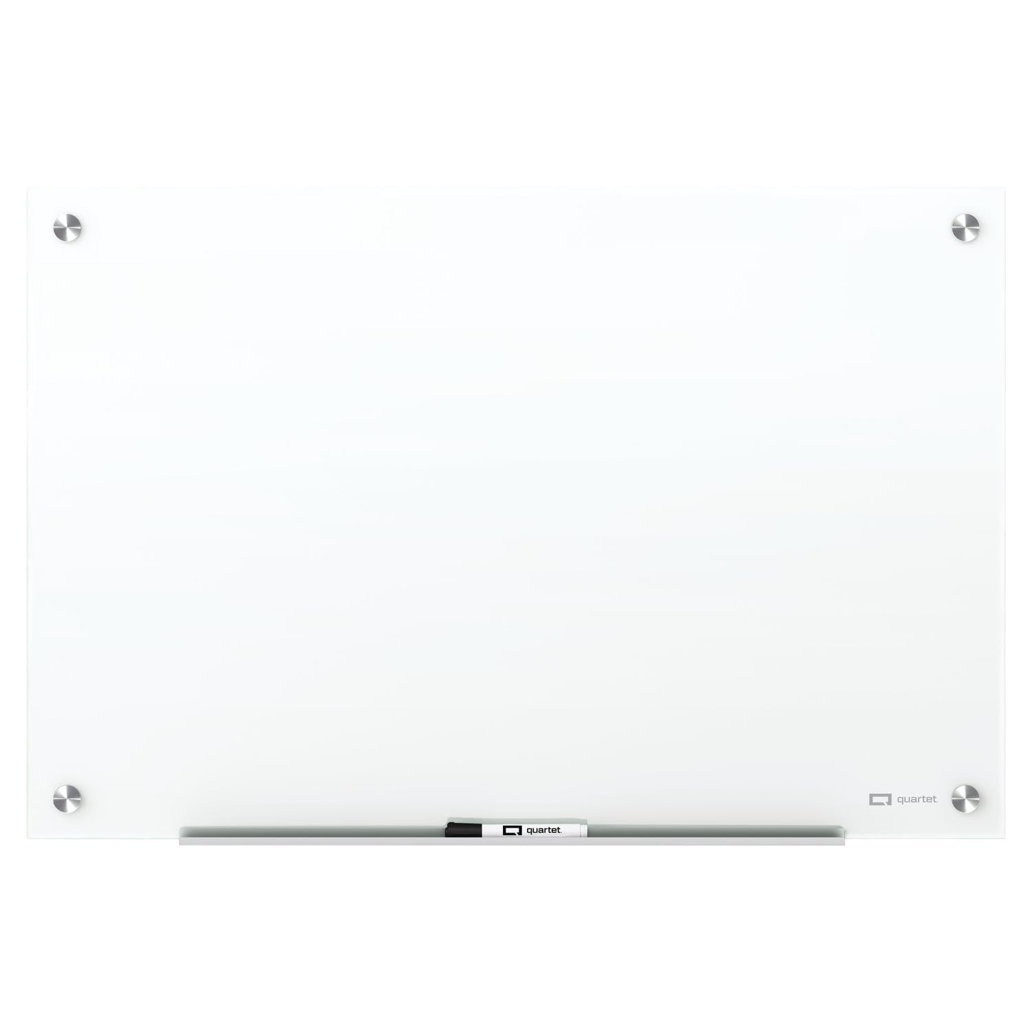 Quartet Dry Erase Board, Magnetic Whiteboard 6' x 4', Glass Board for Wall, Infinity, Brilliance White (G27248W)