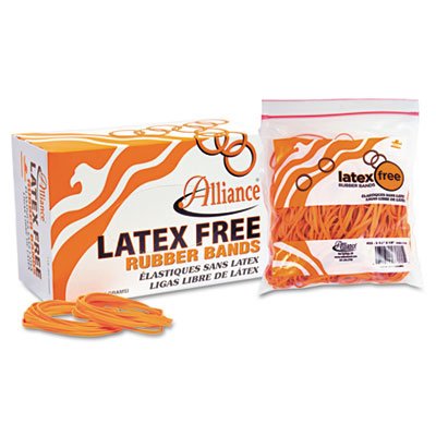 Non Latex Orange Rubber Bands, Size 19, 3-1/2 x 1/16, 1750/Box, Sold as 1 Box