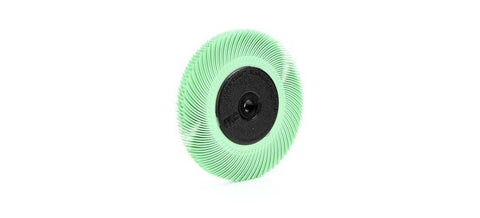 Scotch-Brite Radial Bristle Brush, Aluminum Oxide, 6000 RPM, 6 Diameter x 7/16 Width, 1 Micron (Pack of 1)
