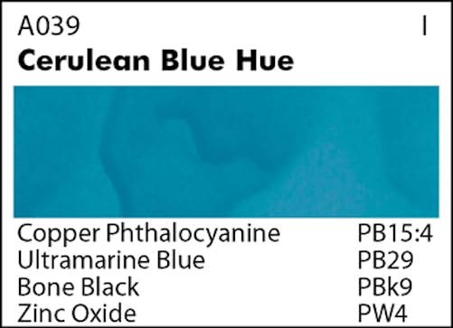 Grumbacher Academy Watercolor Paint, 7.5ml/0.25 Ounce, Cerulean Blue Hue (A039)