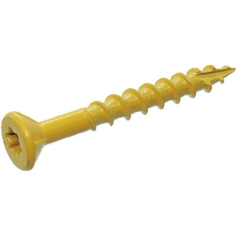 Grip-Rite L158STT1 PrimeGuard Plus #8 x 1-5/8" Wood to Wood Deck Screw, Tan, 1lb Box