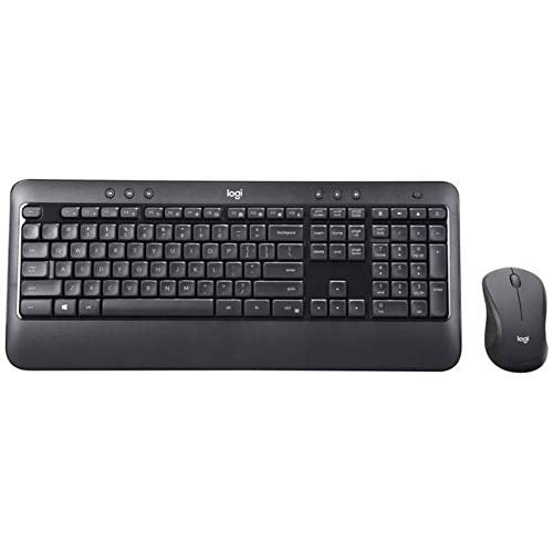 Logitech MK540 Advanced Wireless Keyboard with Wireless Mouse Combo — Full Size Keyboard and Mouse, Long Battery Life, Caps Lock Indicator Light, Hot Keys, Secure 2.4GHz Connectivity (MK540)