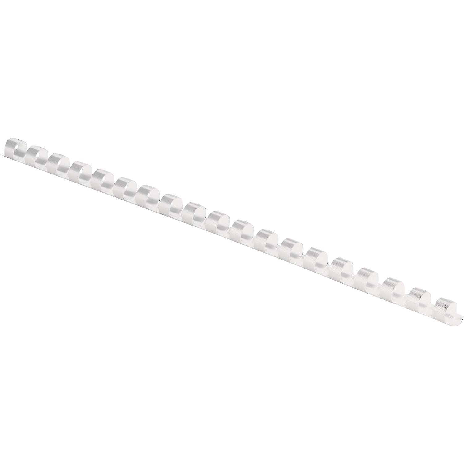 Fellowes Plastic Comb Binding Spines, 1/4 Inch Diameter, White, 20 Sheets, 100 Pack (52370)