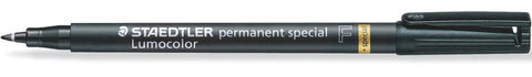 STAEDTLER Pack Of 3 Lumocolor Permanent Marker PensSpecial 319F Fine Tip - Black