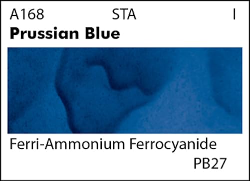 Grumbacher Academy Watercolor Paint, 7.5ml/0.25 Ounce, Prussian Blue (A168)