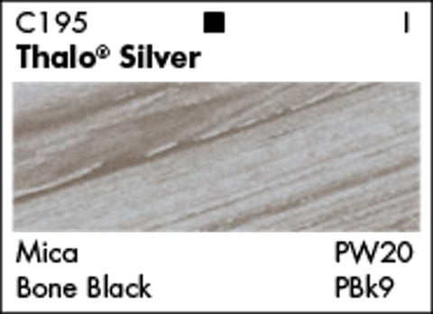 Grumbacher Academy Acrylic Paint, Gloss, 75ml/2.5 oz. Plastic Tube, Thalo Silver (C195P)