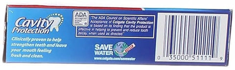 Colgate Cavity Protection Toothpaste, Creat Regular Flavor, Travel Size 1 oz (28g) - Pack of 10