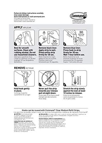 Command Medium Wire Toggle Hook, Clear, 2-Hooks, Organize Damage-Free