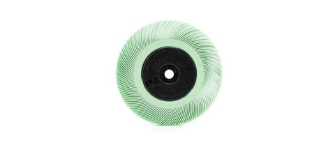 Scotch-Brite Radial Bristle Brush, Aluminum Oxide, 6000 RPM, 6 Diameter x 7/16 Width, 1 Micron (Pack of 1)