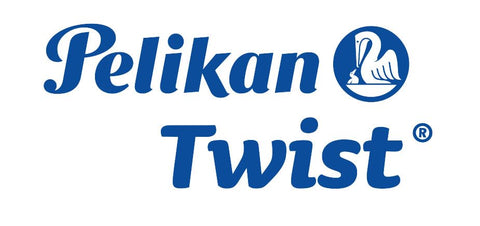 Pelikan Twist Fountain Pen with 1 Ink Cartridge, Medium Nib, Deep Blue, Boxed (814737)