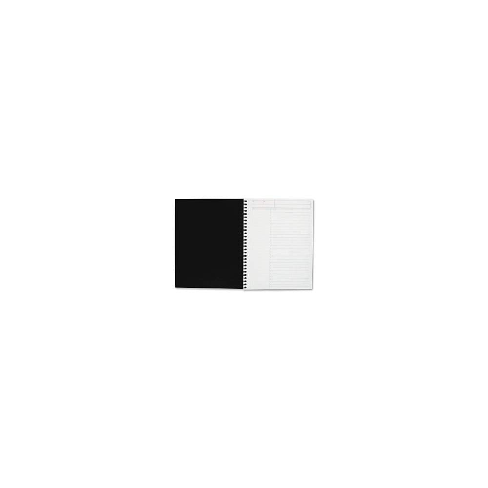 Cambridge 06122 Action Planner Side Bound Business Notebook, 7 1/2 x 9 1/2, Black, 80 Sheets