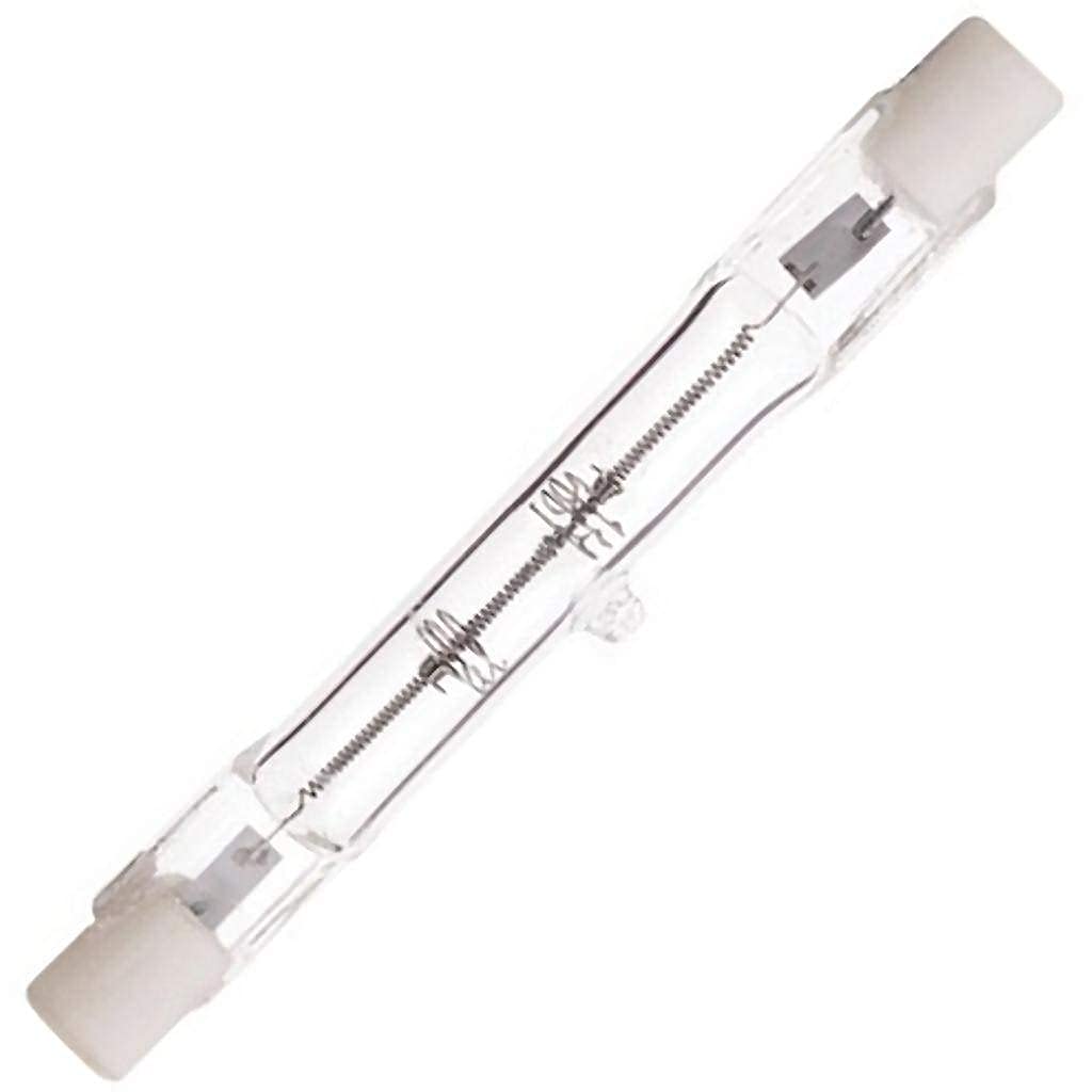 Satco S3145 200 Watt 3200 Lumens T3 Halogen Double Ended R7S Base 120 Volt Clear 78mm Light Bulb, Dimmable