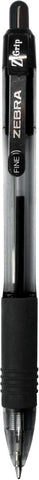 Zebra Pen Z-Grip Retractable Ballpoint Pen, Smooth-Flowing Ink, Fine Point, 0.7mm, School & Office Supplies, Ideal for Note-Taking, Journal and Planner Use, Black Ink, 30-Pack (25130)