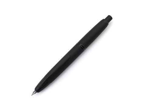 PILOT Vanishing Point Collection Refillable & Retractable Fountain Pen, Matte Black Barrel, Blue Ink, Medium Nib (60581)