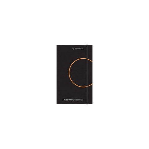 AT-A-GLANCE Plan.Write.Remember. Perfect Bound Planning Notebook, Lined with Monthly Calendars, Undated, 5" x 8 1/4", Black (80612405)
