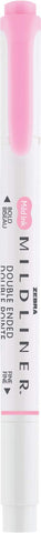 Zebra Pen Mildliner Dual-Tip Highlighters, Broad and Fine Tips, Ideal for Bible Highlighting, No Bleed, School Supplies, Teacher Supplies, and Office Supplies, Mild Pink Ink, 12-Pack (78170upc)