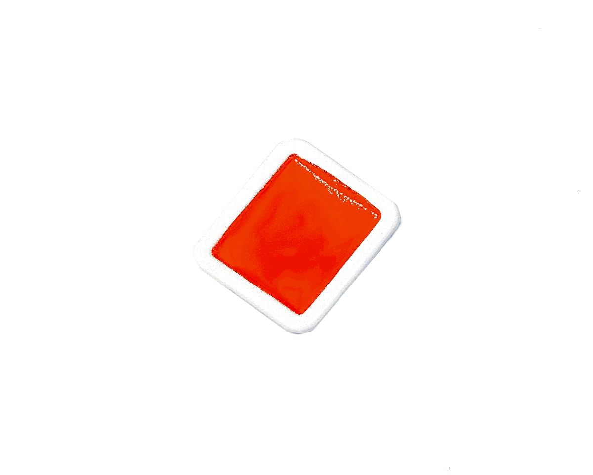 Prang Semi-Moist Watercolor Refill Half Pans Red-Orange