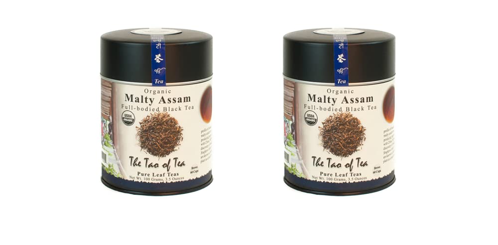 The Tao of Tea, Malty Assam Black Tea, Loose Leaf, 3.5-Ounce Tins (Pack of 2)