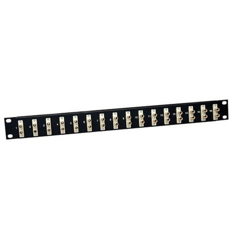 Tripp Lite N490-016-STST Fiber Patch Panel, 1U, ST/ST - 16 Port