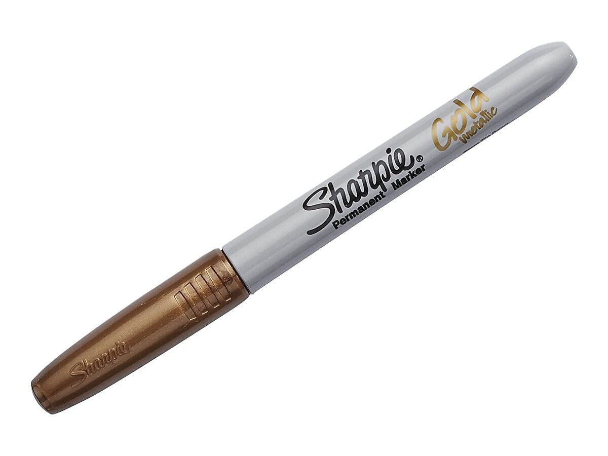 Sharpie - Fine Point Metallic Permanent Markers - Silver/Gold/Bronze (1-Pack of 4)