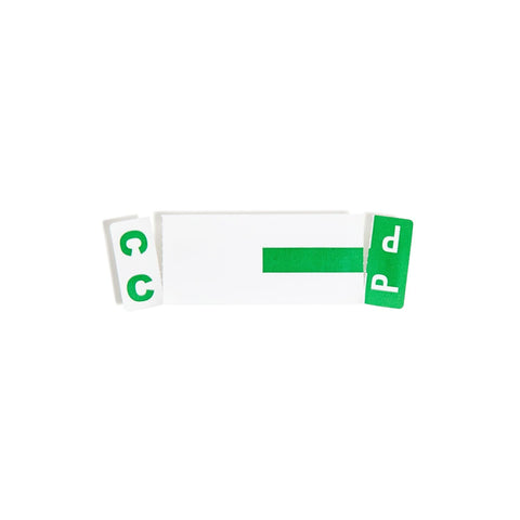Smead AlphaZ NCC Color-Coded Label, C&P, Label Sheet, Dark Green, 100 per Pack (67154)
