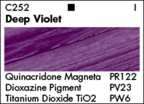 GRUMBACHER Academy Acrylic Paint, 75ml/2.5 Ounce Plastic Tube, Deep Violet (C252P)