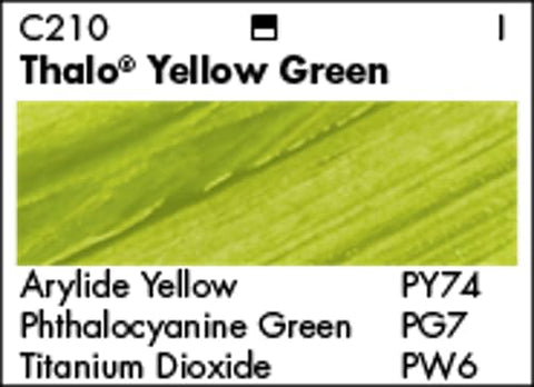 GRUMBACHER Academy Acrylic Paint, 75ml Plastic Tube, Thalo Yellow Green (C210P), 2.50 Fl Oz (Pack of 1)