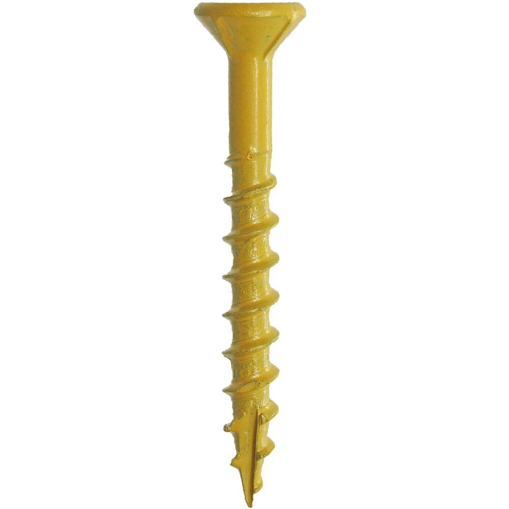 Grip-Rite L158STT1 PrimeGuard Plus #8 x 1-5/8" Wood to Wood Deck Screw, Tan, 1lb Box