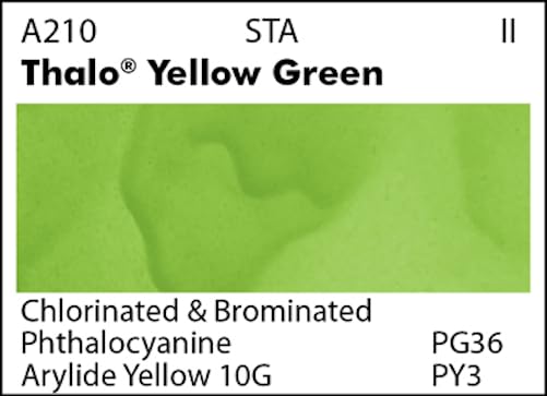 Grumbacher Academy Watercolor Paint, 7.5ml/0.25 Ounce, Thalo Yellow Green (A210)