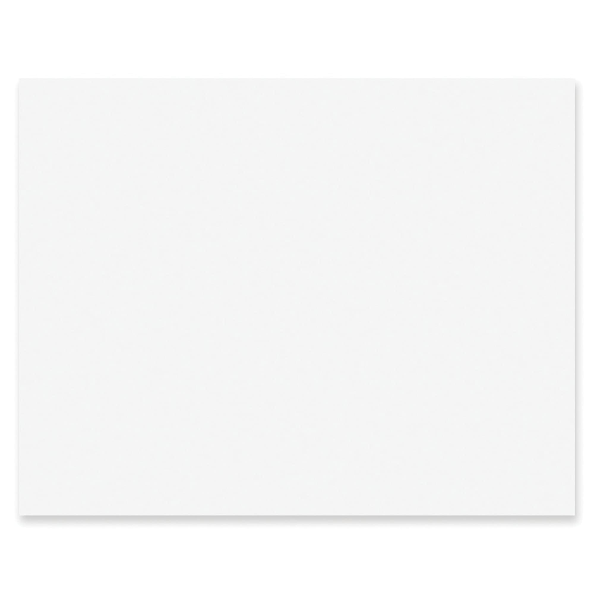 Pacon® Peacock® Railroad Board, 22" x 28", 4-Ply, White, Carton of 100 Sheets