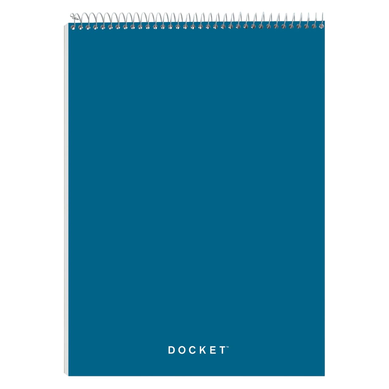 TOPS Docket Quadrille Pad, Wire Bound, 8-1/2 x 11-3/4 Inches, Quad Rule (4 x 4), White Paper, Black Covers, 70 Sheets per Pad (63801)