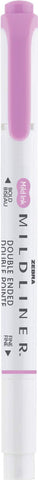 Zebra Pen Mildliner Double-Ended Highlighter Marker Set, Broad and Fine Point Tips, Ideal for Bible Highlighting, No Bleed, Mild Magenta Ink, 12-Pack (78270upc)