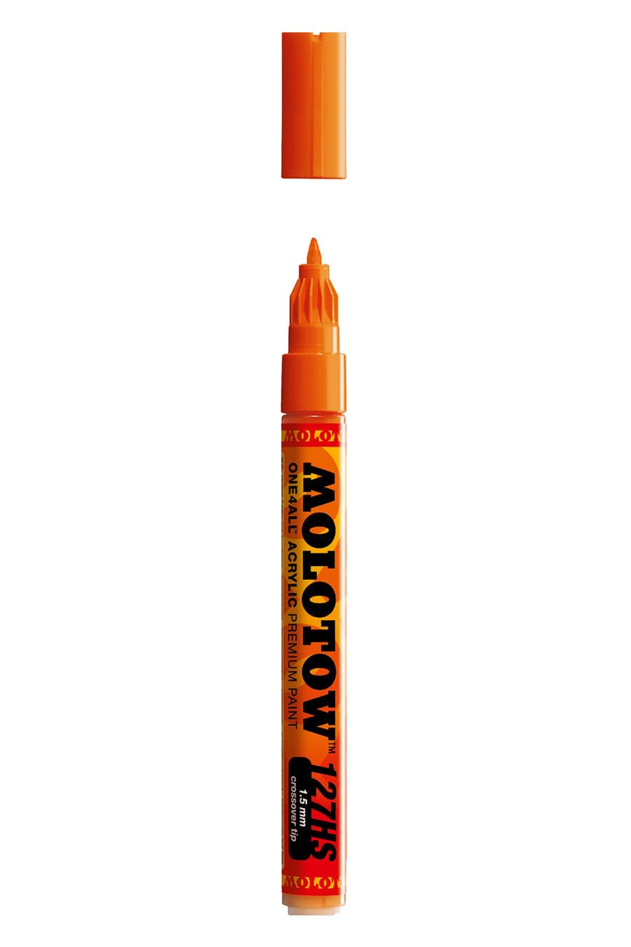 MOLOTOW ONE4ALL Acrylic Paint Marker, 1.5mm, Dare Orange, 1 Each (127.403)