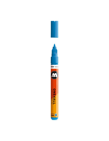 Molotow ONE4ALL Acrylic Paint Marker, 1.5mm, Shock Blue Middle, 1 Each (127.405)