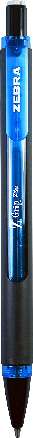 Zebra Pen Z-Grip Plus Mechanical Pencil, Smooth Writing, Latex-Free Grip, 0.7mm Lead, #2 HB, Shake to Advance the Lead, Assorted Barrel Colors, Green, Yellow, Blue, 3-Pack (55403)