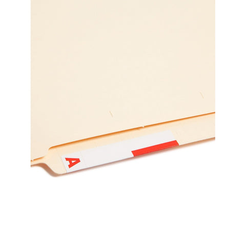 Smead AlphaZ NCC Color-Coded Label, A&N, Label Sheet, Red, 100 per Pack (67152)