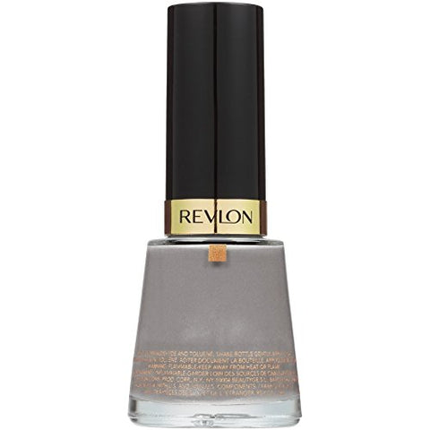 Revlon Nail Enamel, Chip Resistant Nail Polish, Glossy Shine Finish, in Black/Grey, 905 Sophisticated, 0.5 oz
