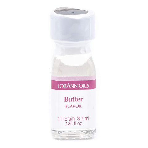 LorAnn Oils Super Strength Flavoring - Used For Candy Making, Flavoring, Baking, Hard Candy, & Flavor Oils - Bold, Natural Flavors 4X Stronger Than Extracts - Butter, Pack of 2, 0.125 fl oz