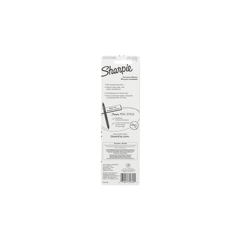 Sharpie Retractable Fine Point Permanent Markers, Black Color, 2-Units per Pack (1-Pack) Model 32724