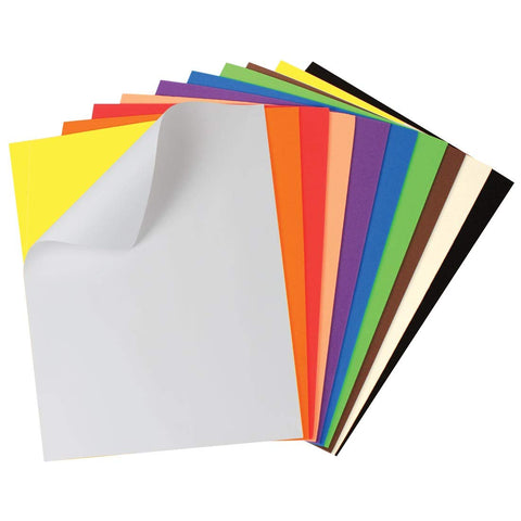 Creativity Street WonderFoam Peel & Stick Sheets, 9-inches x 12-inches, Colors May Vary, 20 Sheets (AC4309)
