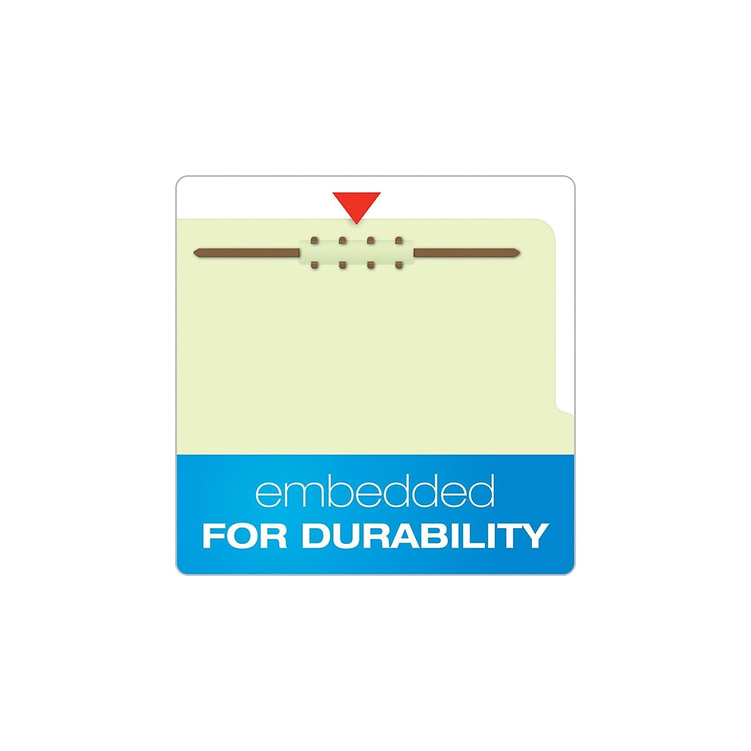 Pendaflex Classification Folders, 1 Divider, Embedded Fasteners, 2/5 Cut Tab, Letter, Light Green, 10/BX (17172), Corona Green
