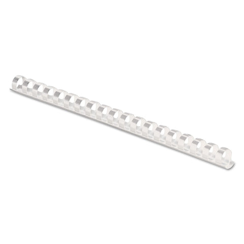 Fellowes Plastic Binding Combs, 90 Sheet Capacity, 1/2 Inch, White, 100 per Pack