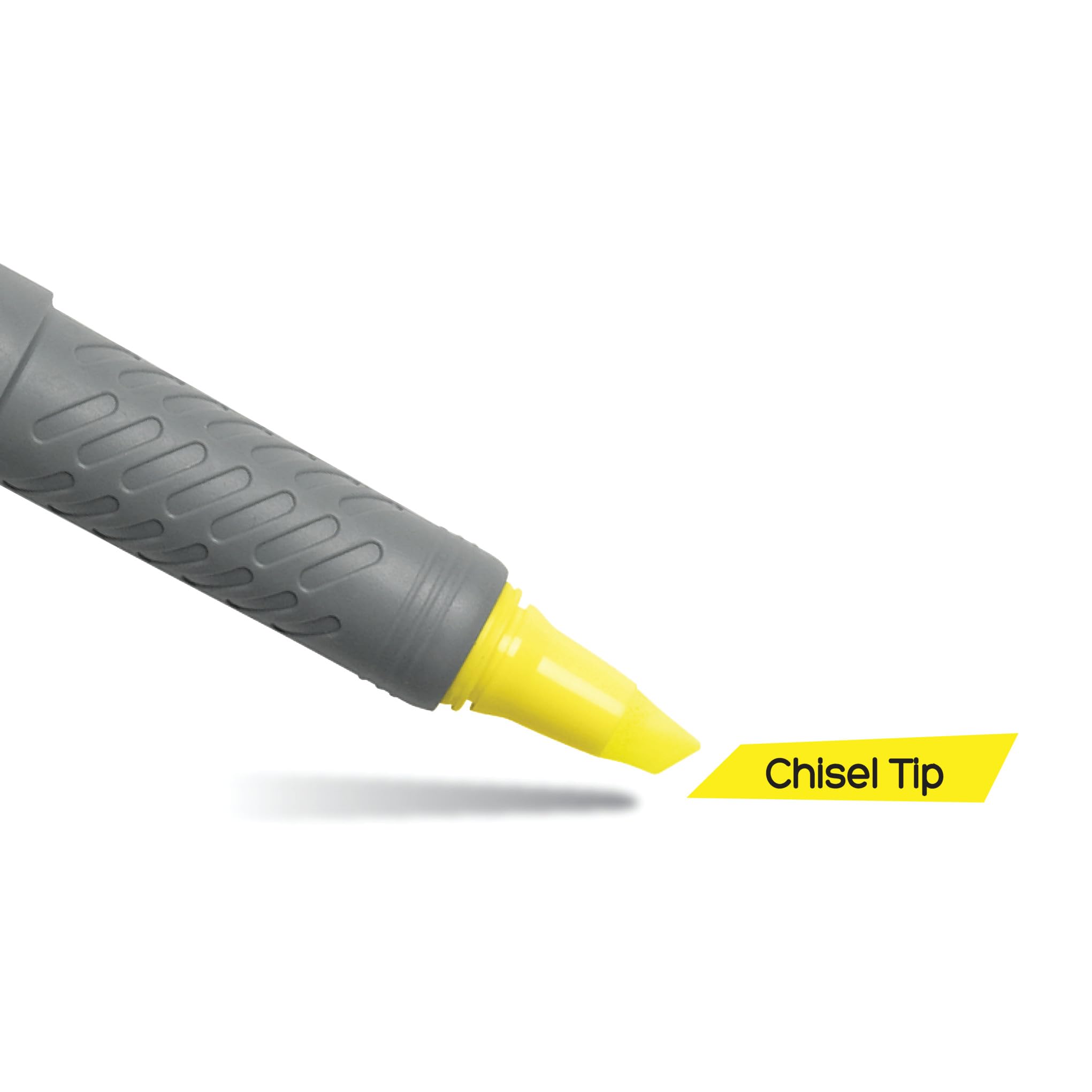 BIC Brite Liner Grip Highlighters, Chisel Tip (1.6 mm), Classic Yellow, 2-Count Pack, Best Highlighters for School Supplies and Office Supplies