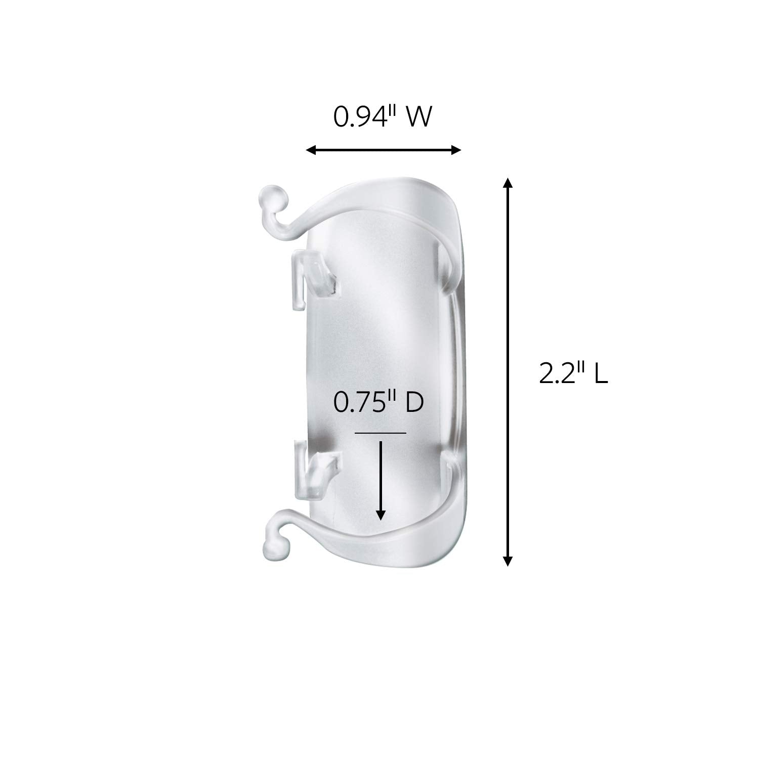 Command Cord Clips, 2 clips, 3 strips, Decorate Damage-Free (17303CLR-ES), Clear